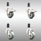 Service Caster 3 Inch 316SS Gray Poly Swivel 1-3/8 Inch Expanding Stem Caster Lock Brake, 2PK SCC-SS316TTLEX20S314-PPUB-2-S-2-138 - alternate 1